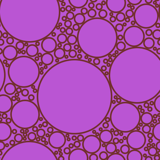 bubbles, circles, sponge, big, medium, small, 5 pixel line width, Auburn and Medium Orchid circles bubbles sponge soap seamless tileable