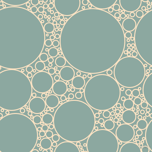 bubbles, circles, sponge, big, medium, small, 3 pixel line width, Bisque and Cascade circles bubbles sponge soap seamless tileable