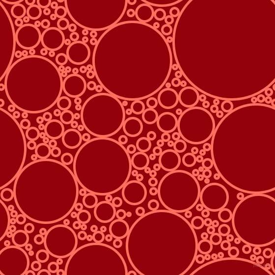 bubbles, circles, sponge, big, medium, small, 5 pixel line width, Bittersweet and Sangria circles bubbles sponge soap seamless tileable
