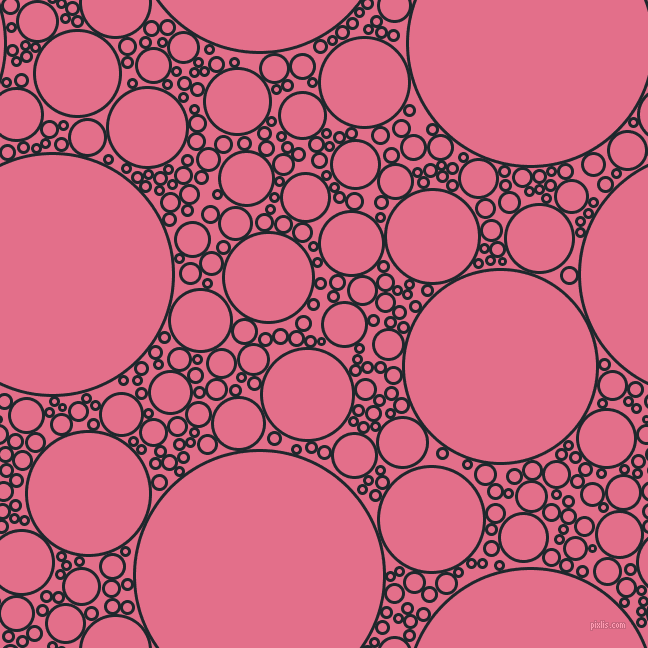 bubbles, circles, sponge, big, medium, small, 3 pixel line width, Black Pearl and Deep Blush circles bubbles sponge soap seamless tileable
