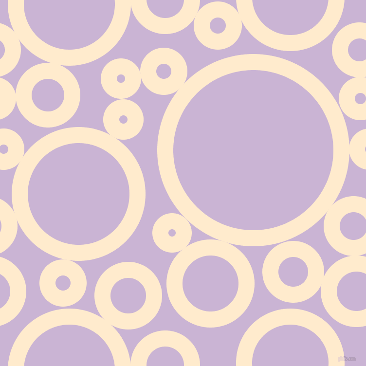 bubbles, circles, sponge, big, medium, small, 33 pixel line width, Blanched Almond and Prelude circles bubbles sponge soap seamless tileable