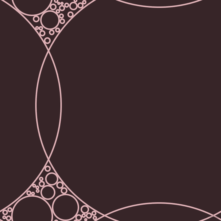 bubbles, circles, sponge, big, medium, small, 5 pixel line width, Blossom and Aubergine circles bubbles sponge soap seamless tileable