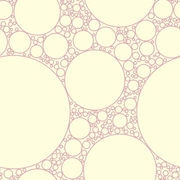 bubbles, circles, sponge, big, medium, small, 3 pixel line width, Blossom and Light Yellow circles bubbles sponge soap seamless tileable