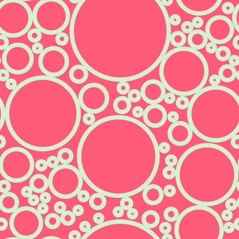 bubbles, circles, sponge, big, medium, small, 9 pixel line width, Blue Romance and Wild Watermelon circles bubbles sponge soap seamless tileable