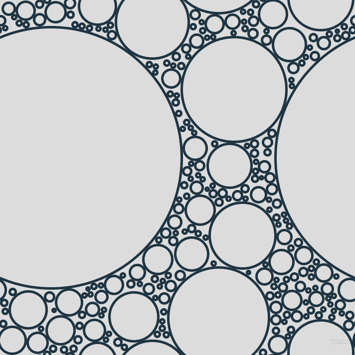 bubbles, circles, sponge, big, medium, small, 5 pixel line width, Blue Whale and Gainsboro circles bubbles sponge soap seamless tileable