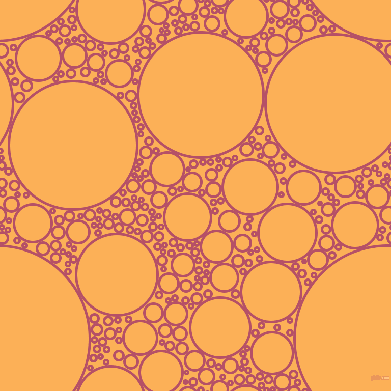 bubbles, circles, sponge, big, medium, small, 5 pixel line width, Blush and Texas Rose circles bubbles sponge soap seamless tileable