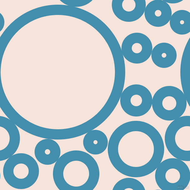 bubbles, circles, sponge, big, medium, small, 33 pixel line width, Boston Blue and Provincial Pink circles bubbles sponge soap seamless tileable