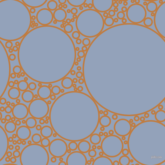 bubbles, circles, sponge, big, medium, small, 5 pixel line width, Brandy Punch and Rock Blue circles bubbles sponge soap seamless tileable