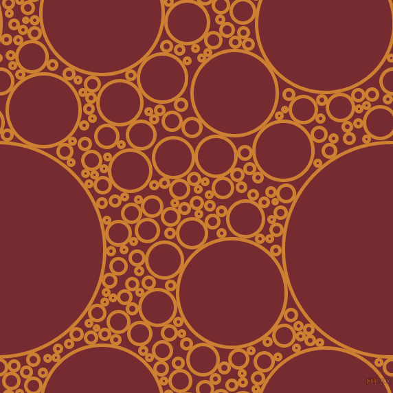 bubbles, circles, sponge, big, medium, small, 5 pixel line width, Bronze and Tamarillo circles bubbles sponge soap seamless tileable