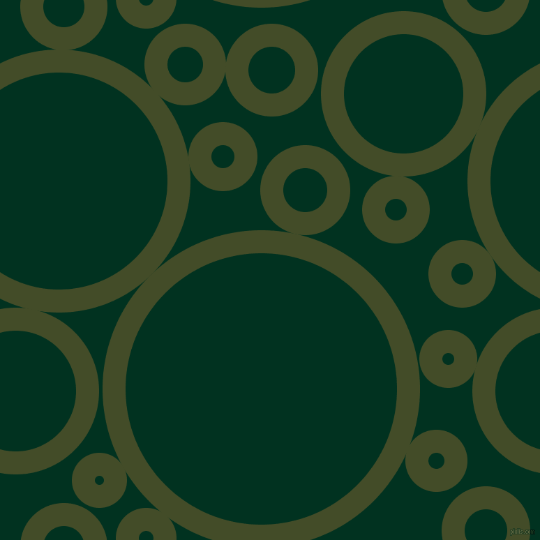 bubbles, circles, sponge, big, medium, small, 33 pixel line width, Bronzetone and Dark Green circles bubbles sponge soap seamless tileable