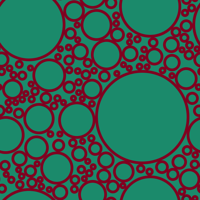bubbles, circles, sponge, big, medium, small, 9 pixel line width, Burgundy and Elf Green circles bubbles sponge soap seamless tileable
