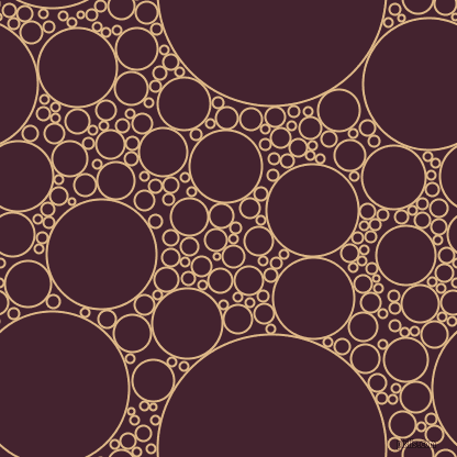 bubbles, circles, sponge, big, medium, small, 2 pixel line width, Burly Wood and Castro circles bubbles sponge soap seamless tileable