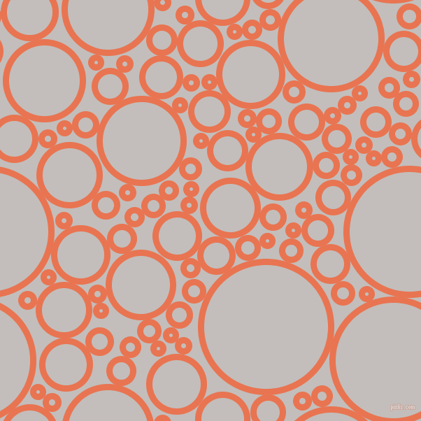 bubbles, circles, sponge, big, medium, small, 9 pixel line width, Burnt Sienna and Pale Slate circles bubbles sponge soap seamless tileable