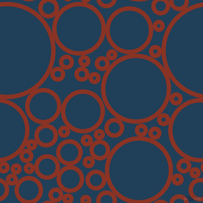 bubbles, circles, sponge, big, medium, small, 9 pixel line width, Burnt Umber and Regal Blue circles bubbles sponge soap seamless tileable