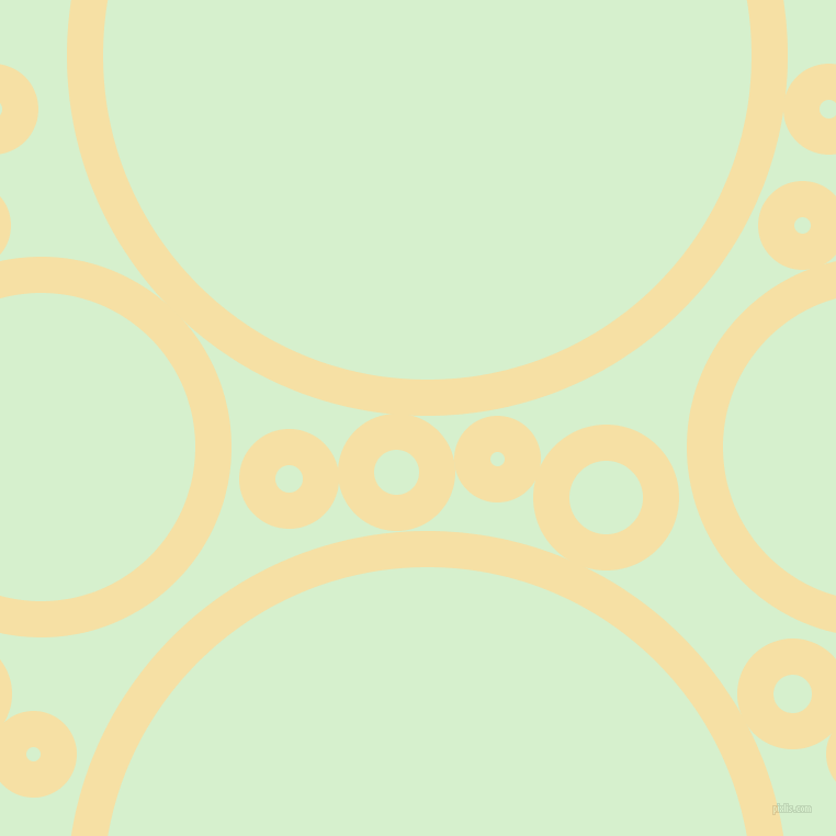 bubbles, circles, sponge, big, medium, small, 33 pixel line width, Buttermilk and Snowy Mint circles bubbles sponge soap seamless tileable