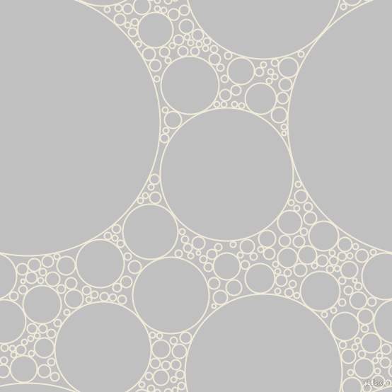 bubbles, circles, sponge, big, medium, small, 2 pixel line width, Buttery White and Silver circles bubbles sponge soap seamless tileable