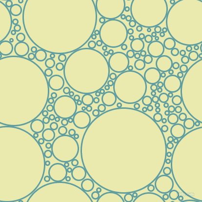 bubbles, circles, sponge, big, medium, small, 3 pixel line width, Cadet Blue and Medium Goldenrod circles bubbles sponge soap seamless tileable