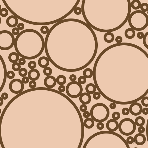 bubbles, circles, sponge, big, medium, small, 9 pixel line width, Cafe Royale and Desert Sand circles bubbles sponge soap seamless tileable