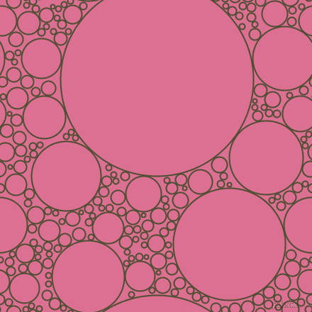 bubbles, circles, sponge, big, medium, small, 2 pixel line width, Camouflage and Pale Violet Red circles bubbles sponge soap seamless tileable