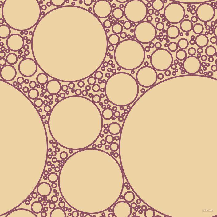 bubbles, circles, sponge, big, medium, small, 5 pixel line width, Cannon Pink and Dairy Cream circles bubbles sponge soap seamless tileable
