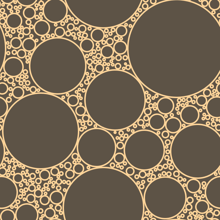 bubbles, circles, sponge, big, medium, small, 5 pixel line width, Caramel and Judge Grey circles bubbles sponge soap seamless tileable