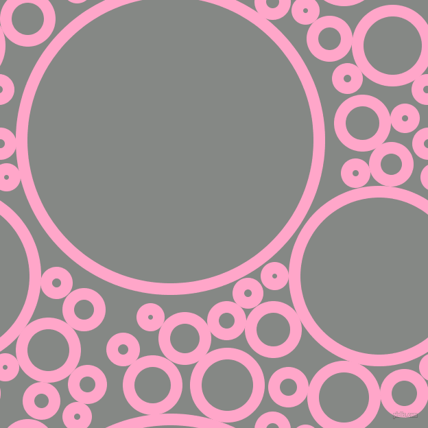bubbles, circles, sponge, big, medium, small, 17 pixel line width, Carnation Pink and Stack circles bubbles sponge soap seamless tileable