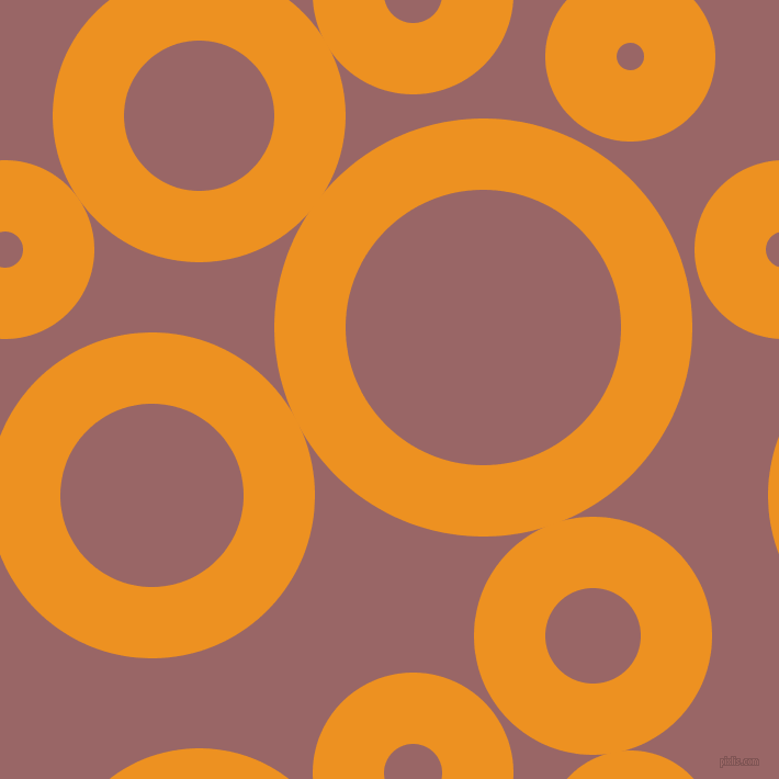 bubbles, circles, sponge, big, medium, small, 65 pixel line width, Carrot Orange and Copper Rose circles bubbles sponge soap seamless tileable