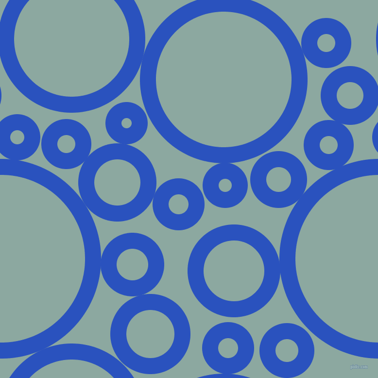 bubbles, circles, sponge, big, medium, small, 33 pixel line width, Cerulean Blue and Cascade circles bubbles sponge soap seamless tileable