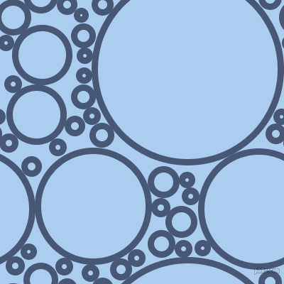 bubbles, circles, sponge, big, medium, small, 9 pixel line width, Chambray and Pale Cornflower Blue circles bubbles sponge soap seamless tileable