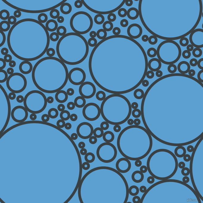 bubbles, circles, sponge, big, medium, small, 9 pixel line width, Charade and Picton Blue circles bubbles sponge soap seamless tileable