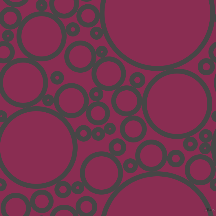 bubbles, circles, sponge, big, medium, small, 17 pixel line width, Charcoal and Rose Bud Cherry circles bubbles sponge soap seamless tileable