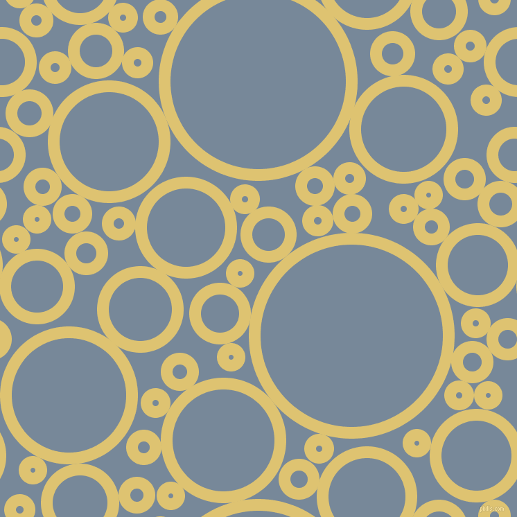 bubbles, circles, sponge, big, medium, small, 17 pixel line width, Chenin and Light Slate Grey circles bubbles sponge soap seamless tileable