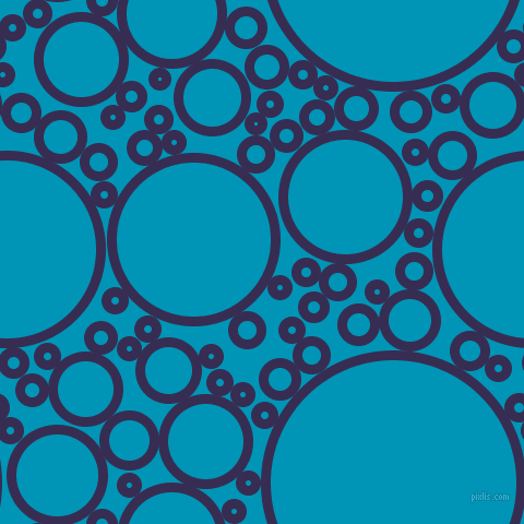 bubbles, circles, sponge, big, medium, small, 9 pixel line width, Cherry Pie and Bondi Blue circles bubbles sponge soap seamless tileable