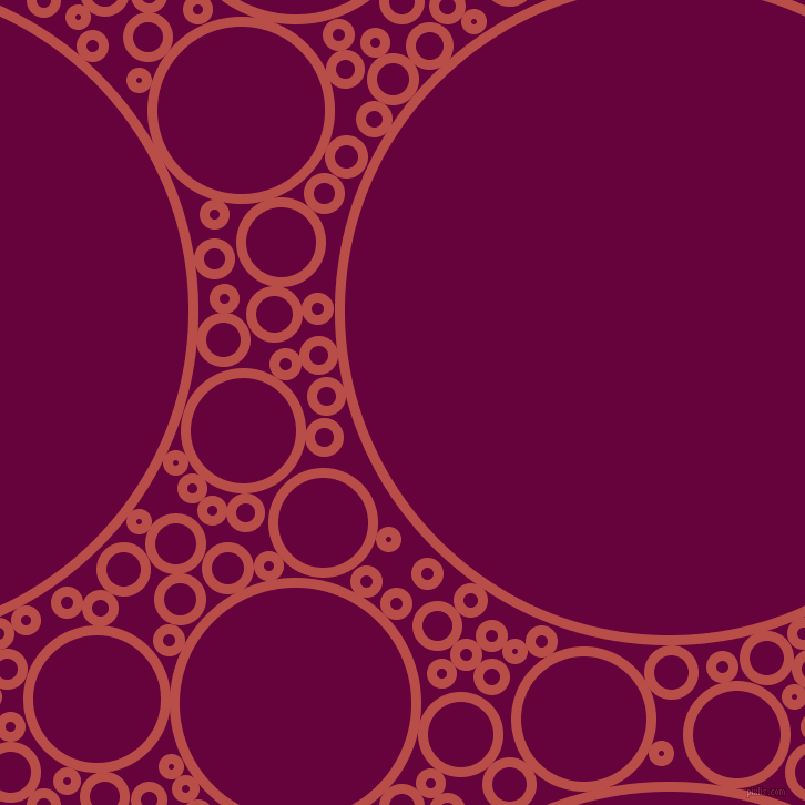 bubbles, circles, sponge, big, medium, small, 9 pixel line width, Chestnut and Tyrian Purple circles bubbles sponge soap seamless tileable