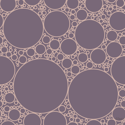 bubbles, circles, sponge, big, medium, small, 3 pixel line width, Clam Shell and Old Lavender circles bubbles sponge soap seamless tileable