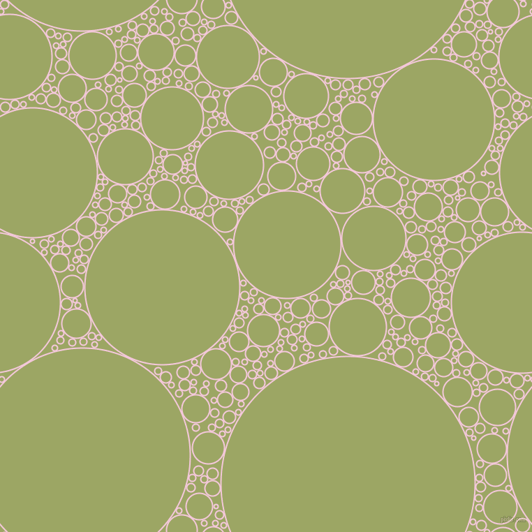bubbles, circles, sponge, big, medium, small, 2 pixel line width, Classic Rose and Green Smoke circles bubbles sponge soap seamless tileable