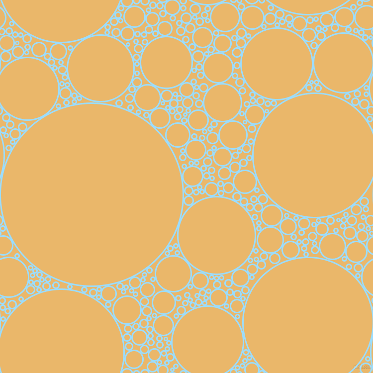 bubbles, circles, sponge, big, medium, small, 3 pixel line width, Columbia Blue and Harvest Gold circles bubbles sponge soap seamless tileable