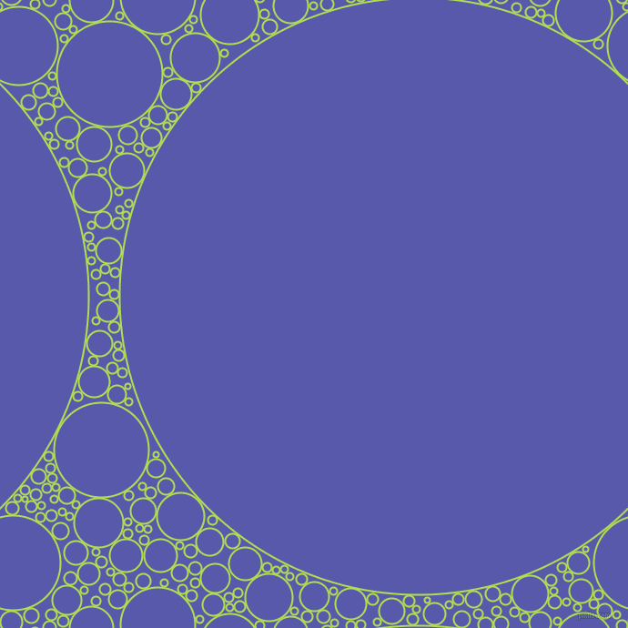 bubbles, circles, sponge, big, medium, small, 2 pixel line width, Conifer and Rich Blue circles bubbles sponge soap seamless tileable
