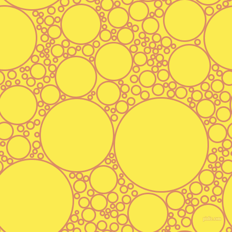 bubbles, circles, sponge, big, medium, small, 3 pixel line width, Copper and Paris Daisy circles bubbles sponge soap seamless tileable