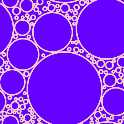 bubbles, circles, sponge, big, medium, small, 5 pixel line width, Coral Candy and Electric Indigo circles bubbles sponge soap seamless tileable