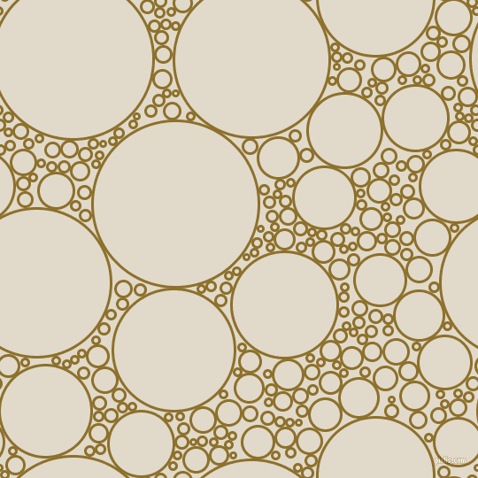 bubbles, circles, sponge, big, medium, small, 3 pixel line width, Corn Harvest and Albescent White circles bubbles sponge soap seamless tileable