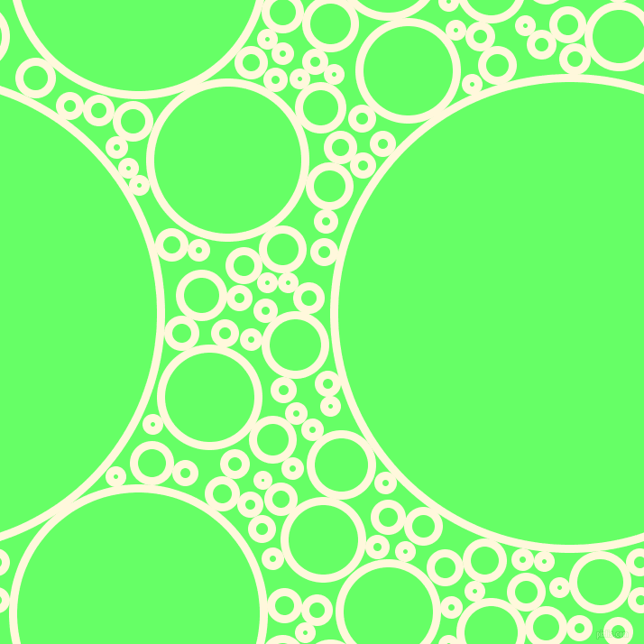 bubbles, circles, sponge, big, medium, small, 9 pixel line width, Corn Silk and Screamin