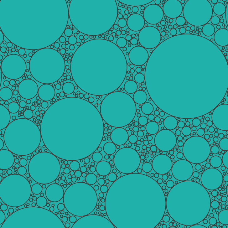 bubbles, circles, sponge, big, medium, small, 2 pixel line width, Cowboy and Light Sea Green circles bubbles sponge soap seamless tileable