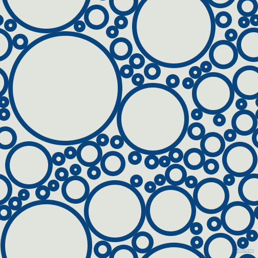bubbles, circles, sponge, big, medium, small, 9 pixel line width, Dark Cerulean and Catskill White circles bubbles sponge soap seamless tileable