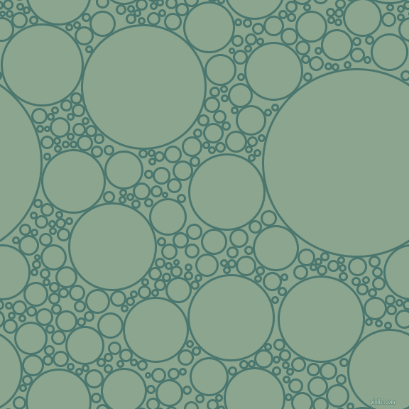 bubbles, circles, sponge, big, medium, small, 3 pixel line width, Dark Green Copper and Envy circles bubbles sponge soap seamless tileable