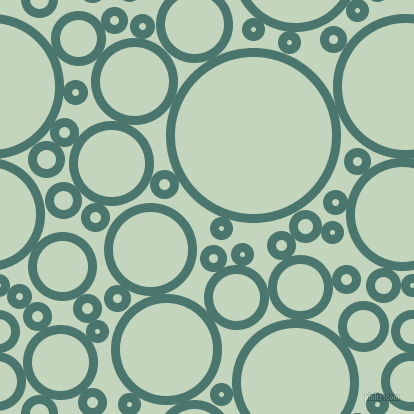 bubbles, circles, sponge, big, medium, small, 9 pixel line width, Dark Green Copper and Surf Crest circles bubbles sponge soap seamless tileable