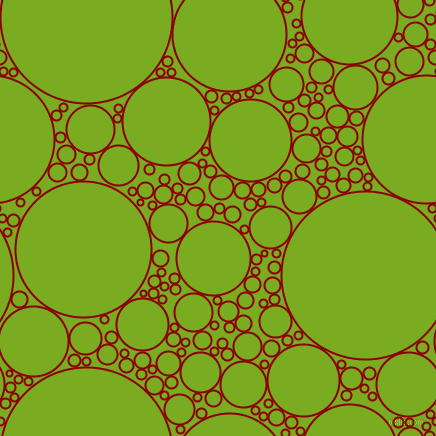 bubbles, circles, sponge, big, medium, small, 2 pixel line width, Dark Red and Lima circles bubbles sponge soap seamless tileable