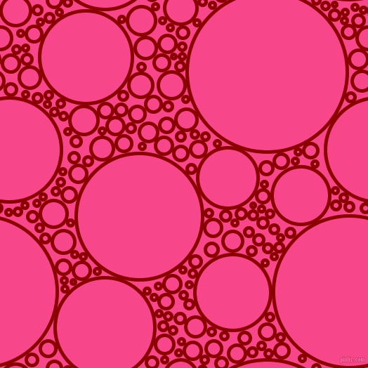 bubbles, circles, sponge, big, medium, small, 5 pixel line width, Dark Red and Violet Red circles bubbles sponge soap seamless tileable