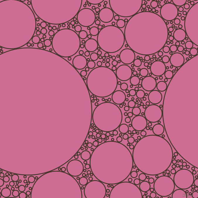 bubbles, circles, sponge, big, medium, small, 3 pixel line width, Dark Rum and Hopbush circles bubbles sponge soap seamless tileable
