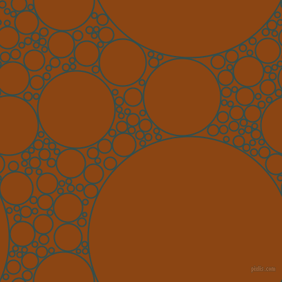 bubbles, circles, sponge, big, medium, small, 2 pixel line width, Dark Slate Grey and Saddle Brown circles bubbles sponge soap seamless tileable